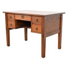 Signed Gustav Stickley Antique Mission Oak Arts and Crafts Desk, Circa 1900 For Sale at 1stDibs | stickley desk antique, gustav stickley desk, mission desk antique