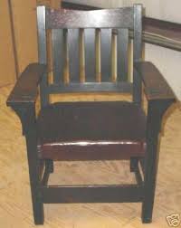 Best Gustav Stickley V-Back Armchair | #22585087