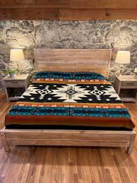 ALPACA BLANKET CROSS Four Directions Geometrical ...