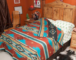 Southwestern Chevron Bedspread Rust -KING (k7029c) - Mission ...