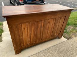 Antique Pine Poplar Bakers Dough Box Chest Sliding Dough ...