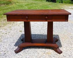 Antique American Quarter Sawn Oak Oval Library Table 2 Pillar Supports 44w28d31.75h Shipping is Not Free - Etsy