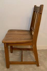 Early 20th Century Vintage Early American Oak Chair | Chairish