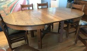 L &JG Stickley 1910 original Round or Oval Dining Table solid quarter sawn oak | eBay