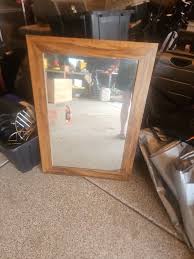 Big Wood Framed Mirror