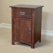 Mission Oak 1 Door 1 Drawer Nightstand — Crafters and Weavers