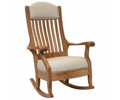 Amish Handcrafted Rocking Chair Wide Width - Custom Furniture