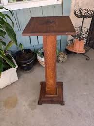 Antique Oak Pedestal Table | eBay