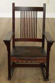 Antique Mission Oak Spindle Back Rocker | eBay