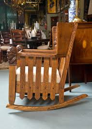 Antique Oak Mission Style Settee and Rocker at 1stDibs | mission rocker antique, antique oak furniture styles, oak settee
