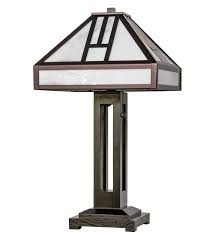 Meyda Tiffany - 270904 - Two Light Table Lamp - Mission - Mahogany Bronze — Lighting Design Store