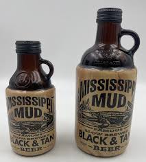 2 Mississippi Mud Black And Tan Beer bottles/ 1 qut. & 1 pt ...