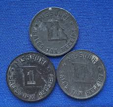 Missouri Sales Tax Receipt Token 1 Cent Lot of 3 | eBay