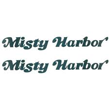 Misty Harbor Pontoon Boat Logo Decals | Dark Green Stickers ...
