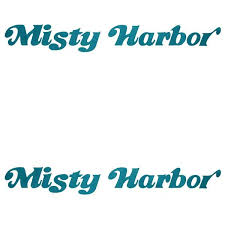 Misty Harbor Boat Decals | Teal Logo Stickers (Pair) | eBay