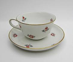 Rosenthal Cup & Saucer - Pink & White Roses - R1592 | eBay