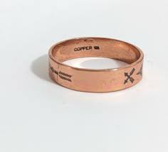 Size 12 1/4- 1/2 southwestern stamps Solid Copper Band Ring | eBay