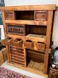Antique Japanese Kitchen Tansu Meiji Era c1890's Keyaki & Sugi Wood Ta – Shogun's Gallery