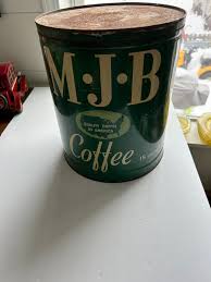1950's MJB 15 Pound Coffee Tin MJB Co San Francisco USA ~ Farmhouse Coffee Tin Kitchen Decor ~ Country Kitchen Decor ~ - Etsy Israel