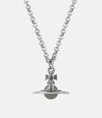 Man. New Tiny Orb Pendant Necklace in OXI-SILVER-PLATINUM ...