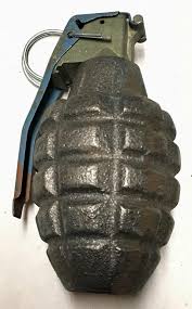 US Army USMC WWII & Korean War MK2 Fragmentation Hand Grenade - Enemy Militaria
