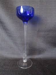 Blue To Clear - Tall Crystal - Stemmed Cordial | eBay