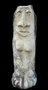 Sold at Auction: CARVED STONE TRIBAL GARDEN SCULPTURE