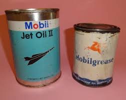 Vtg USA MOBIL JET Oil & Mobilgrease 2 Tin Fuel Oil Cans, Old Automotive Engine Oil Cans, Gas Gazoline Petrol Station Tincan Containers 1970s - Etsy