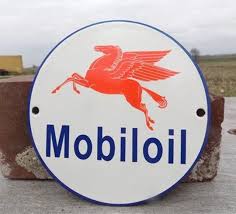 Mobiloil Sign, Metal Porcelain, Advertising Sign, Pegasus ...