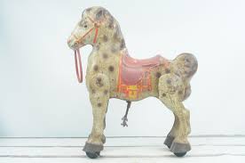 Vintage MOBO Bronco Riding Horse Toy Vintage Metal Steering ...