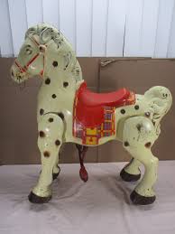 Vintage MOBO Bronco Bouncing Metal Riding Spotted Horse Ride ...