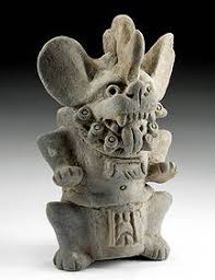Superb Zapotec Pottery Incensario Corn God