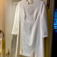 Deborah Johnson | Dresses | Deborah Johnson Custom Tailored White Dress | Poshmark