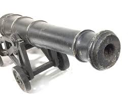 Sold at Auction: 23in 19th Century Cast-iron Naval Signal Cannon