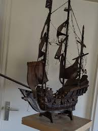 Antique Folk Art Model Galleon Mayflower Plymouth 1620 American Pilgrim Fathers at 1stDibs | antique model galleons, mayflower furniture antique, mayflower ship model