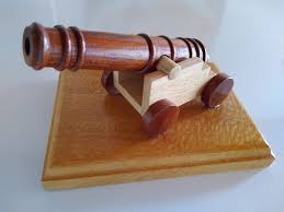 Miniature cannons at Maryborough Visitors Centre