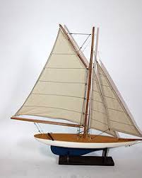 J Yacht 1901 Wooden Sail Boat Model