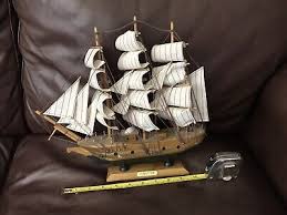 Confection Model Ship. Wooden Nautical Decor | eBay