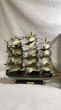 Sold at Auction: Vtg whaling ship clipper 1846 model ship, and mode