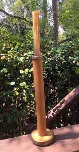 Vintage industrial wooden spool bobbin candlestick | eBay