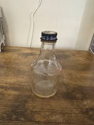 RARE Mogen David Wine Clear Glass Small Miniature Bottle W/Cap Star 57 Number | eBay