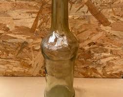 Old Bottle 3L Transparent Molded Glass Vintage Bistro #B500 - Etsy