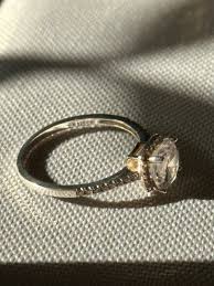 Size 9 Sterling Silver and Brilliant CZ Ring With Small ...