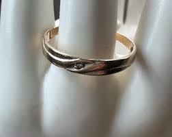 10 Kt Gold Wedding/ Band Size 11 - Etsy