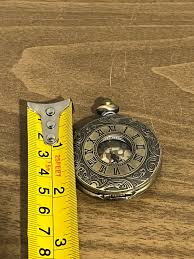 Vtg Mechanical Engraved Pocket Watch - Etsy