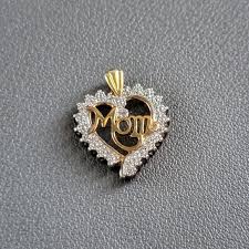 JCM | Jewelry | 925 Vermiel Mom Pendant With Diamond | Poshmark