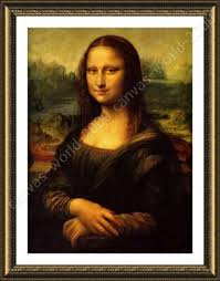 Mona Lisa by Leonardo Da Vinci | Framed canvas | Wall art ...