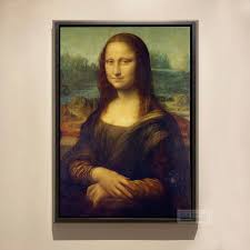 Mona Lisa Painting Leonardo Da Vinci, Reproduction 100% Hand ...
