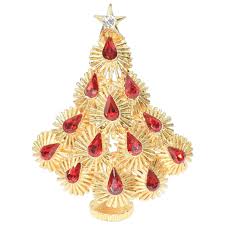 Signed Lisner Mid-Century Mod Rhinestone Christmas Tree. For ...