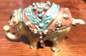 Vintage Monet Elephant Trinket Box | eBay UK
